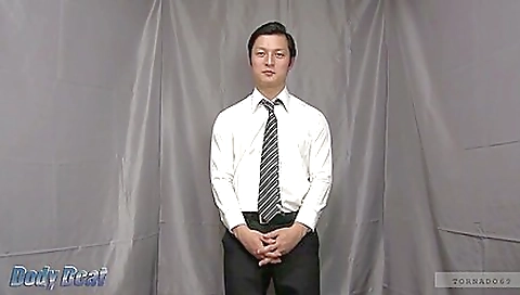 Hot asian model in bukkake