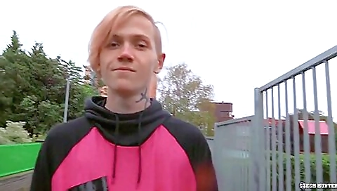 Blonde with huge boobs and takes it in the ass