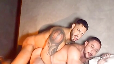 Cute college girls get their pussies fucked by three guys