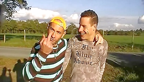 Sexy brunette hair shows her ass